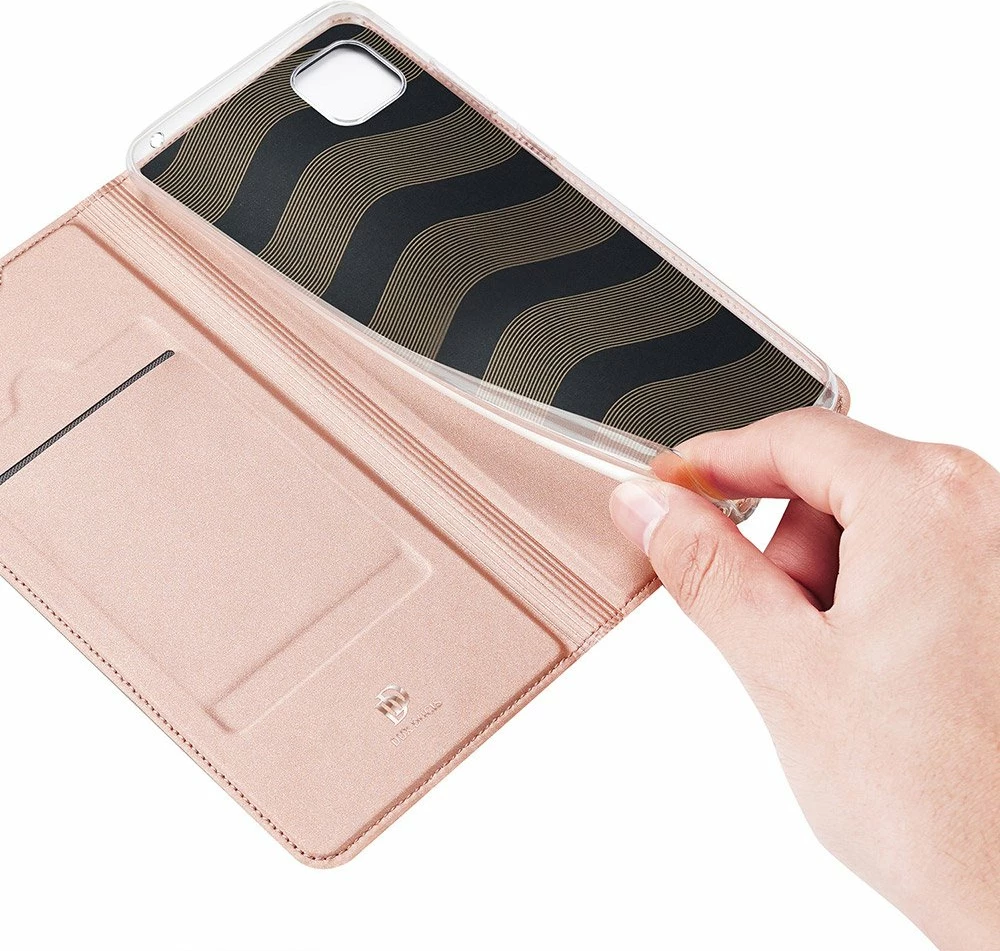 Mbështjellës Dux Ducis Skin Pro për Huawei Y5p, me kapak, rozë