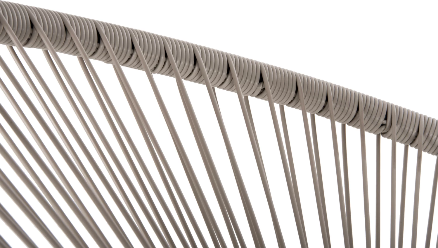 Karrige e jashtme lloj foleje ACAPULCO FH5872.03 metal i zi-ratan sintetik në ecru 71x72x80Hcm