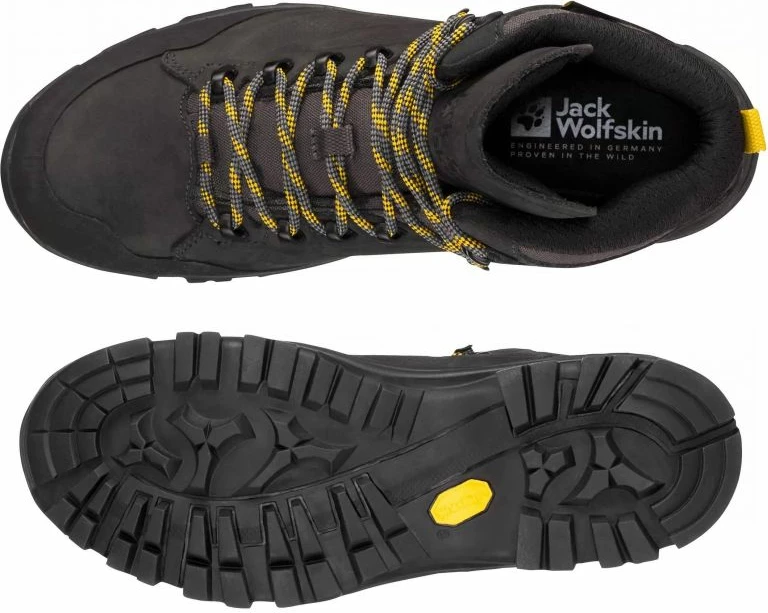 Çizme hiking për meshkuj Jack Wolfskin, të verdha