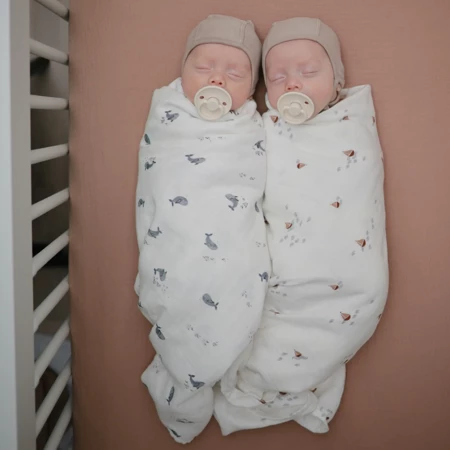 Biberon FRIGG Rope, 0-6 muaj, 2 copë, bezhë/e bardhë