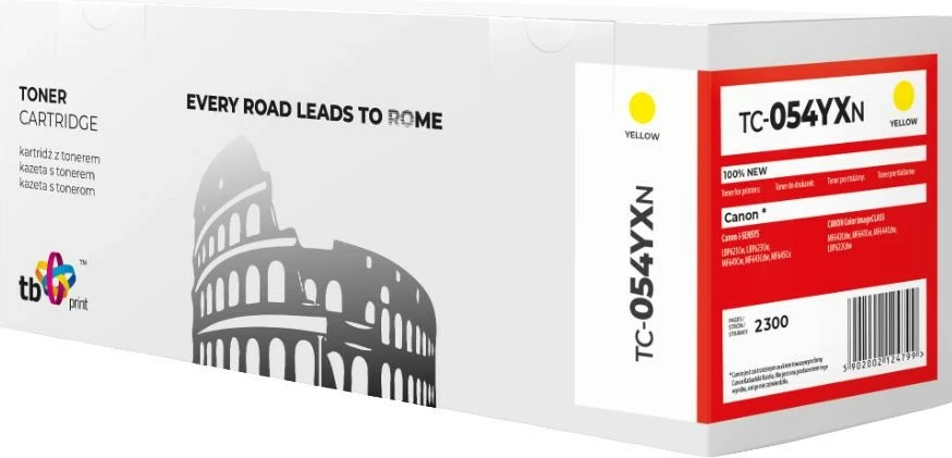 Toner TB Print TC-054YXN për Canon, Yellow, 2300 faqe