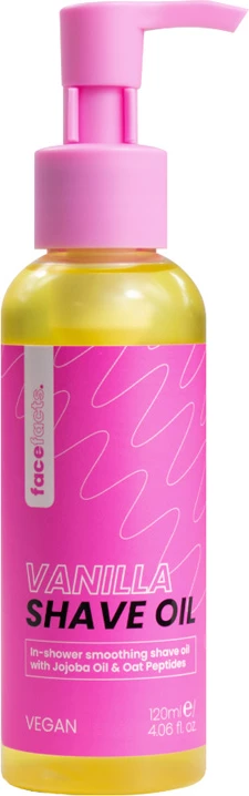 Face Facts Shave Prep Vanilla Shave Oil - 120ml