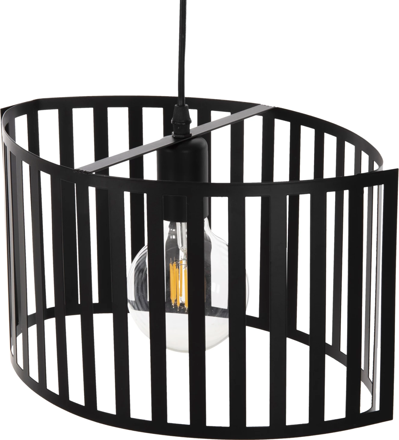 Llambë varëse tavani, metal i zi, FH4113, 34x23x121H cm