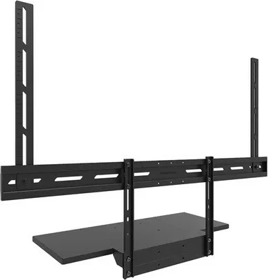 Raft videobar/raft tastiere Neomounts AV40-500BL, për ekrane 43-110″, VESA 200x200-800x800, ngarkesë 2.5 kg, çelik, zi