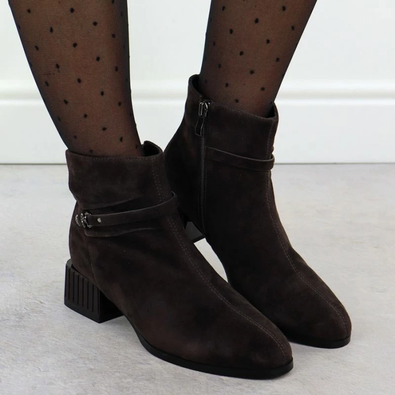 Çizme femra D&A S.Barski CR52-651, kafe