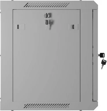 Kabinet rack muri 19", Lanberg WF01-6409-23S, 9U, 600x450 mm, derë e perforuar, Flat Pack, gri RAL 7035