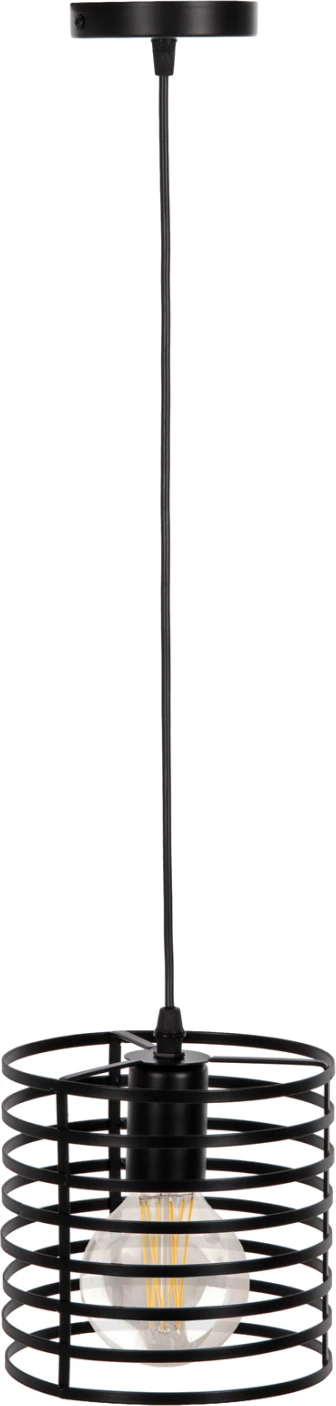 Llambë varëse tavani, cilindrike, metalike, e zezë, FH4090, Φ16x124H cm