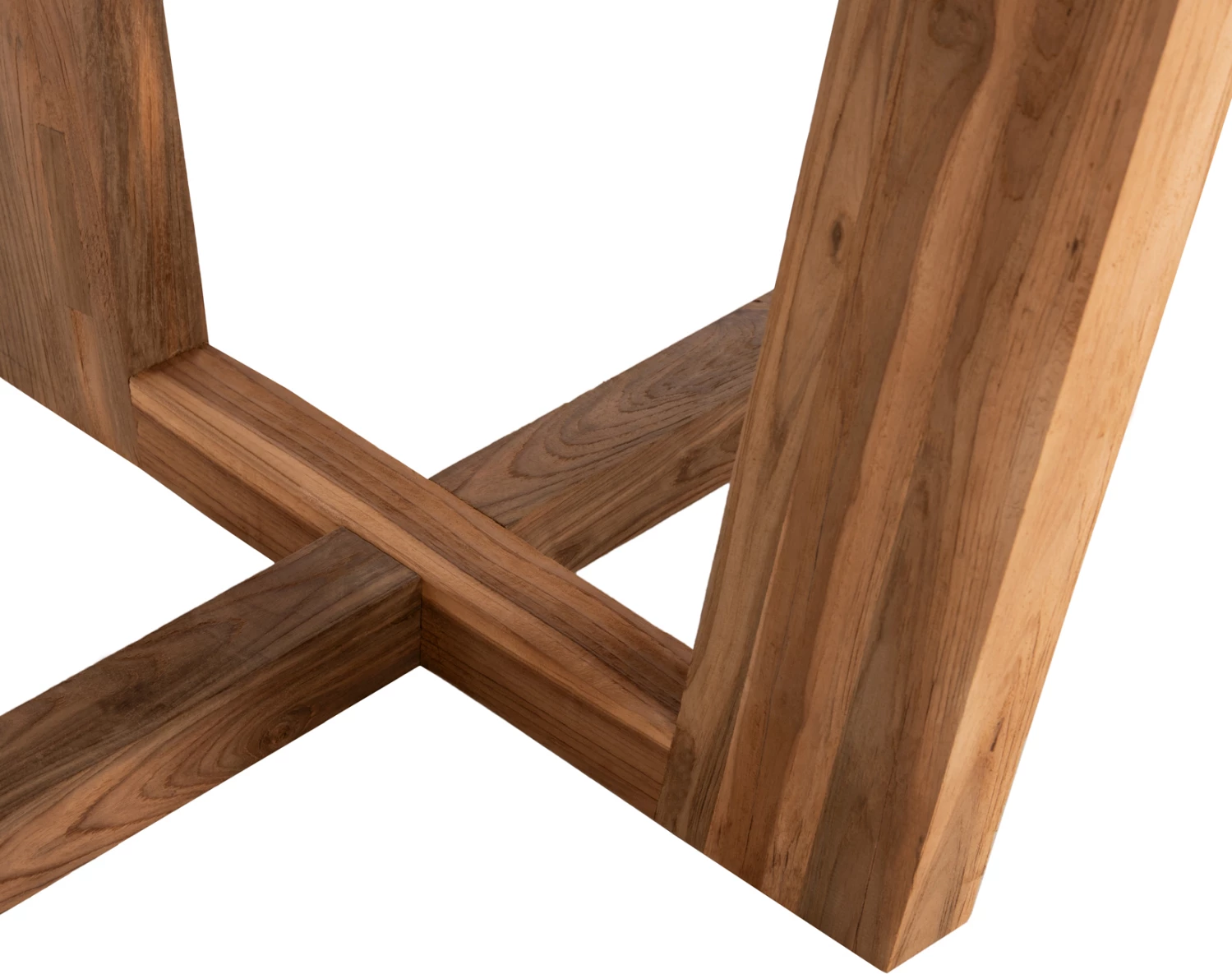 Tavolinë ngrënieje ovale CARIB, dru TEAK i ricikluar, ngjyrë natyrale, 250x110x78 cm