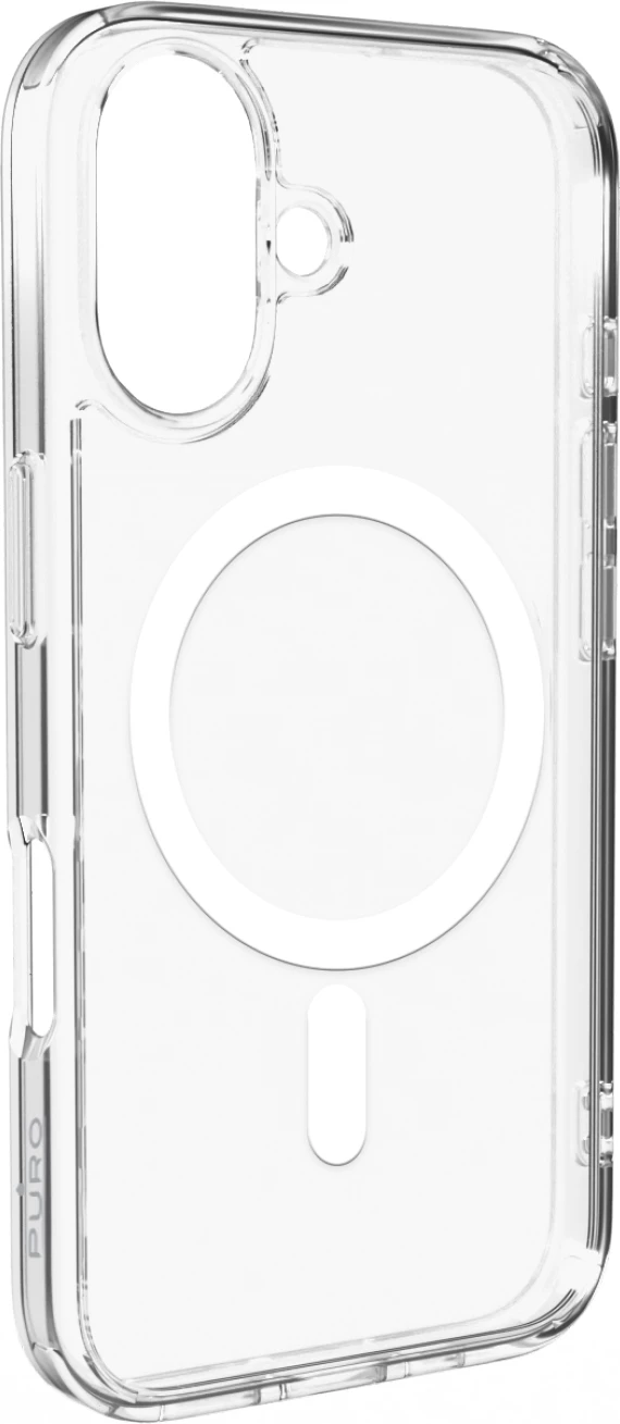 Mbështjellës Puro Lite Mag MagSafe për iPhone 16 Plus, Silikon, Transparent