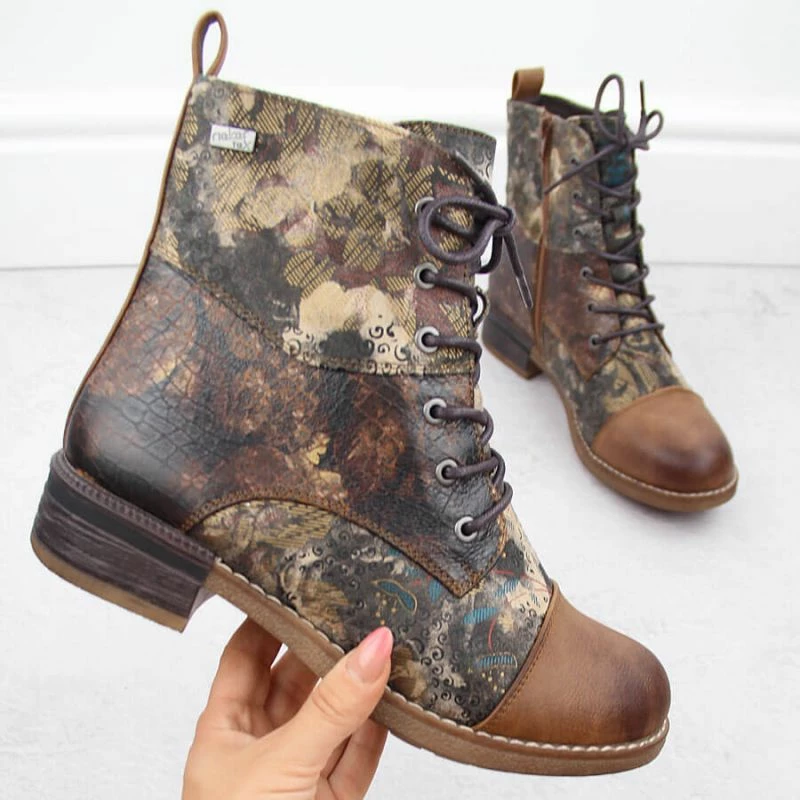 Çizme Rieker për femra, kafe