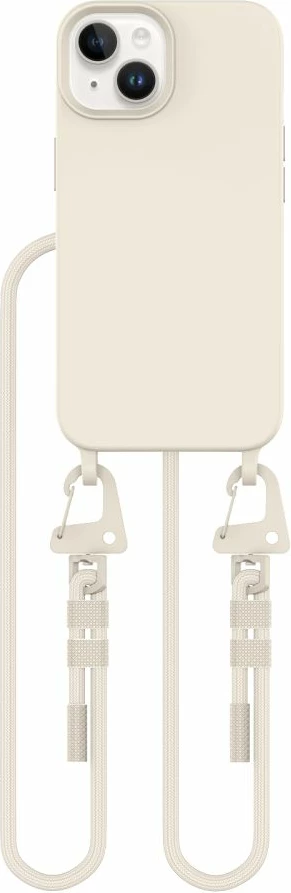 Mbështjellës Tech-Protect MagNecklace për iPhone 14/14 Plus, MagSafe, Bezhe me litar