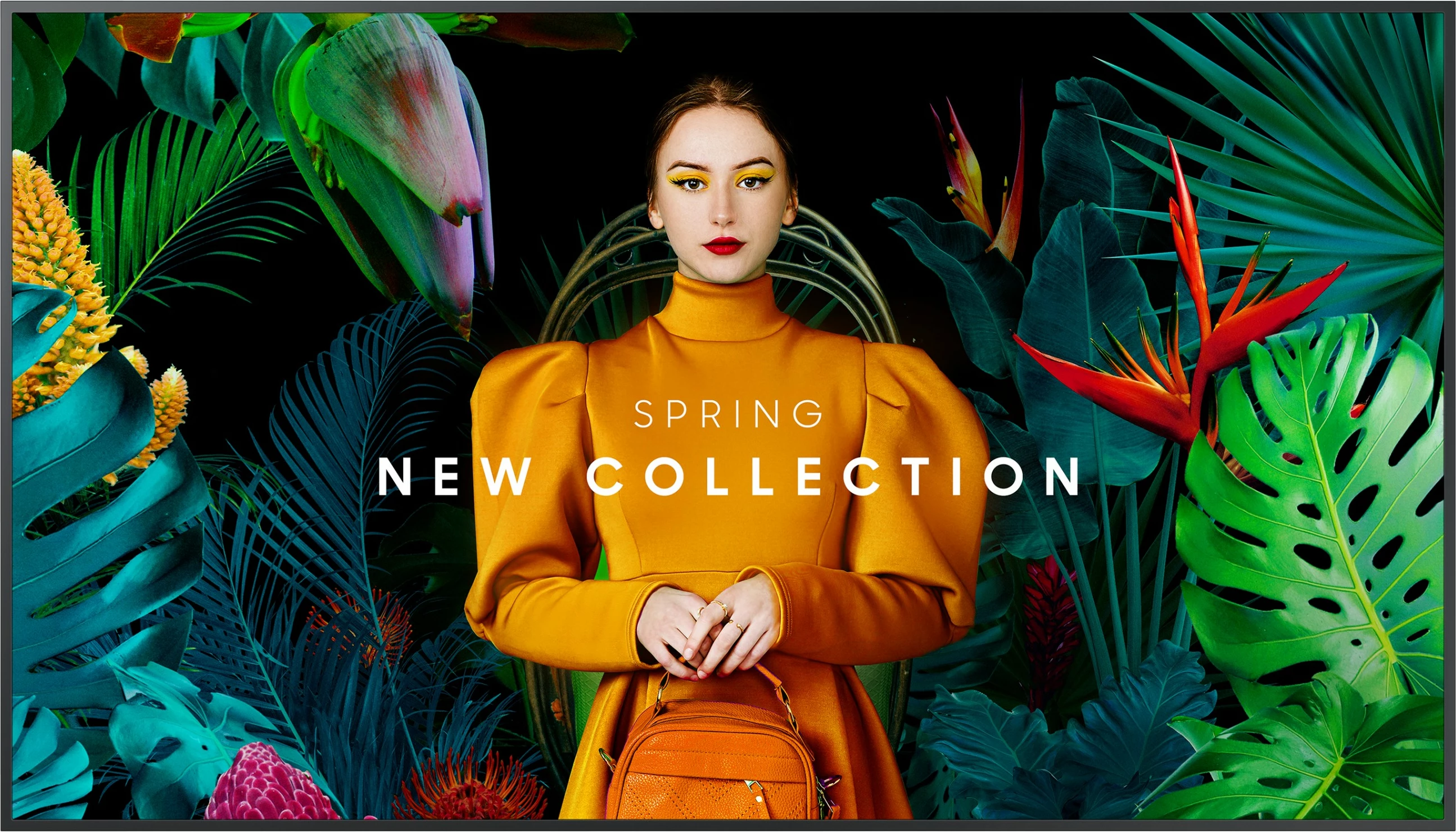 Ekran i madh Samsung QH65C, 65 inç, 4K UHD, Wi-Fi, Charcoal Black