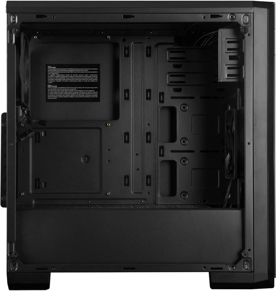 Kasë MODECOM OBERON PRO GLASS, Midi Tower, ATX/ITX/Micro ATX, e zezë