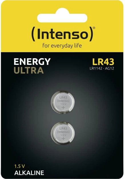 bateri buton Intenso Energy Ultra LR43/LR1142/AG12 1.5V 85mAh, 2 copë