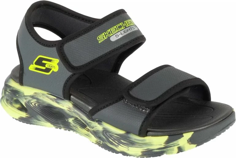 Sandale për fëmijë Skechers, gri