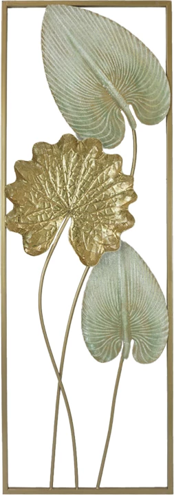 Dekor muri Tropana II metalik ngjyrë ari dhe bardhë 31x2.5x90.2cm