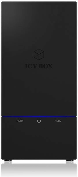 Kasë IcyBox IB-RD3621U3 për 2x3.5" HDD/SSD, RAID, USB 3.0, e zezë