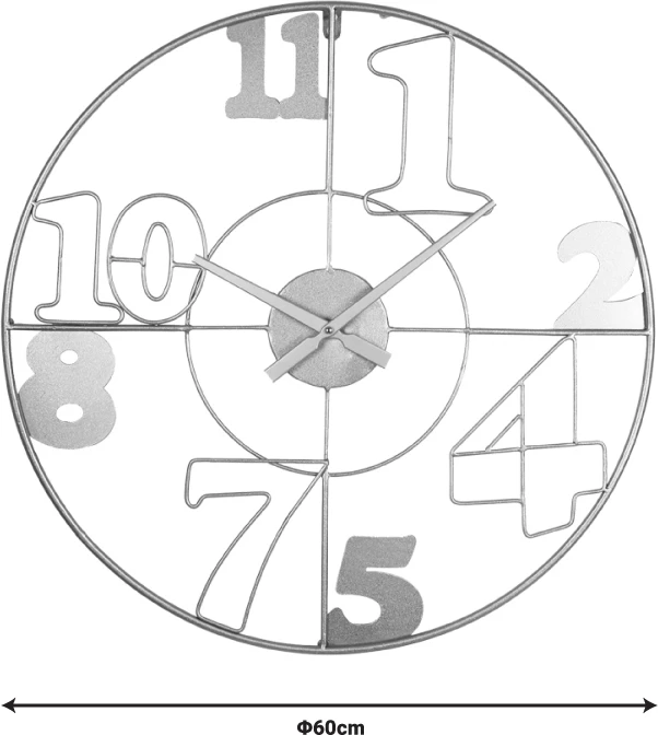 Orë muri Hugo Inart metalike ngjyrë ari 60x3x60cm