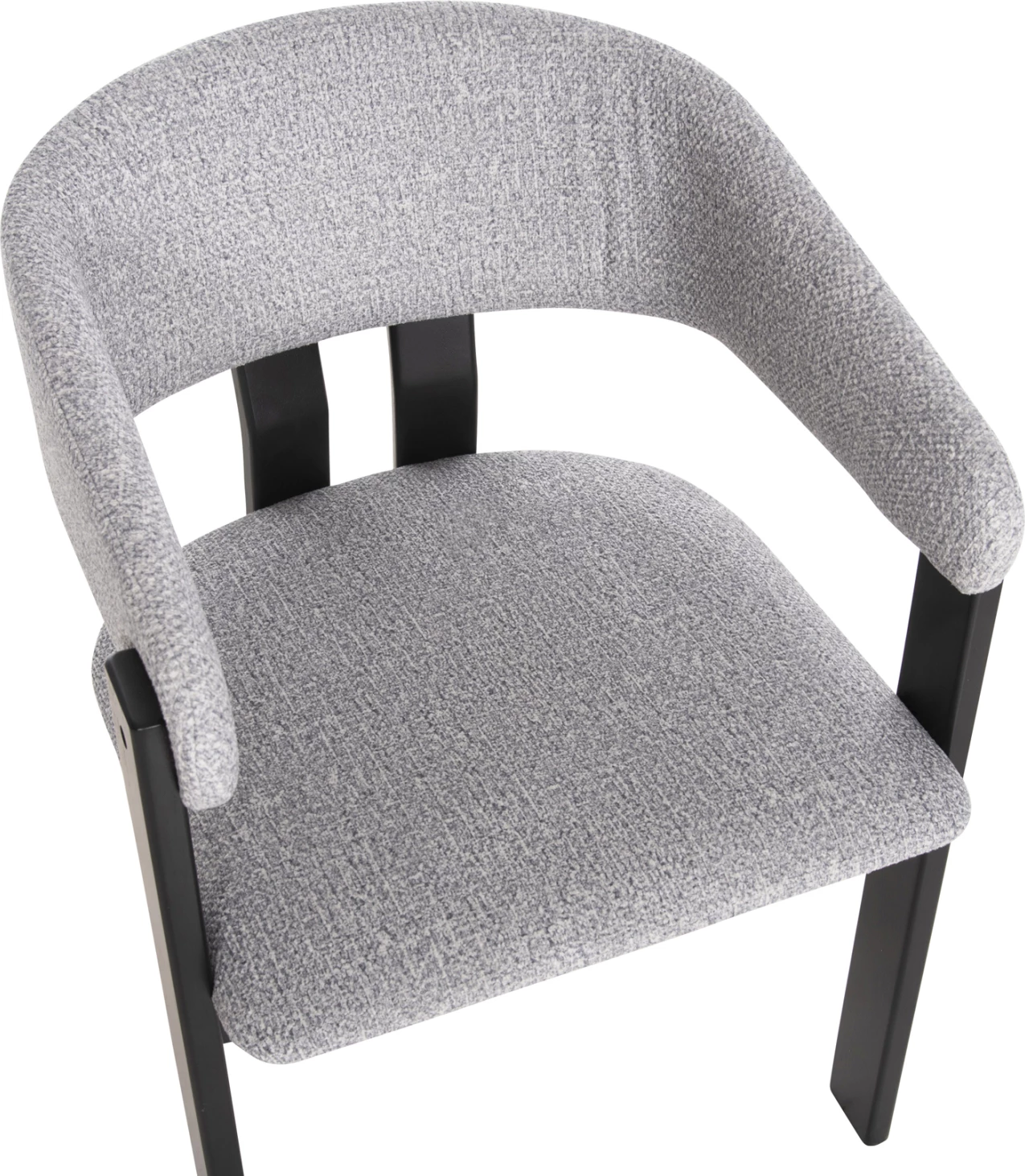 Karrige për ngrënie ZARRA FH9970.02 dru gome ngjyrë zezë-gri e lehtë 55,5x59x81,5Hcm., set prej 2 copë