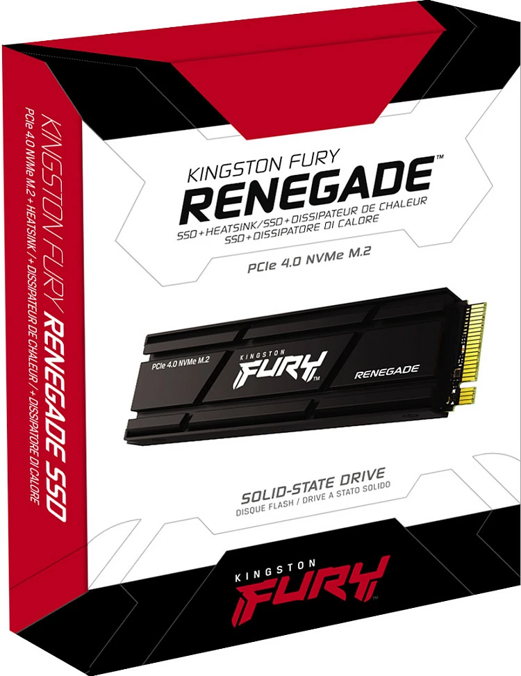SSD Kingston FURY Renegade 2TB M.2 PCIe 4.0 NVMe me heatsink