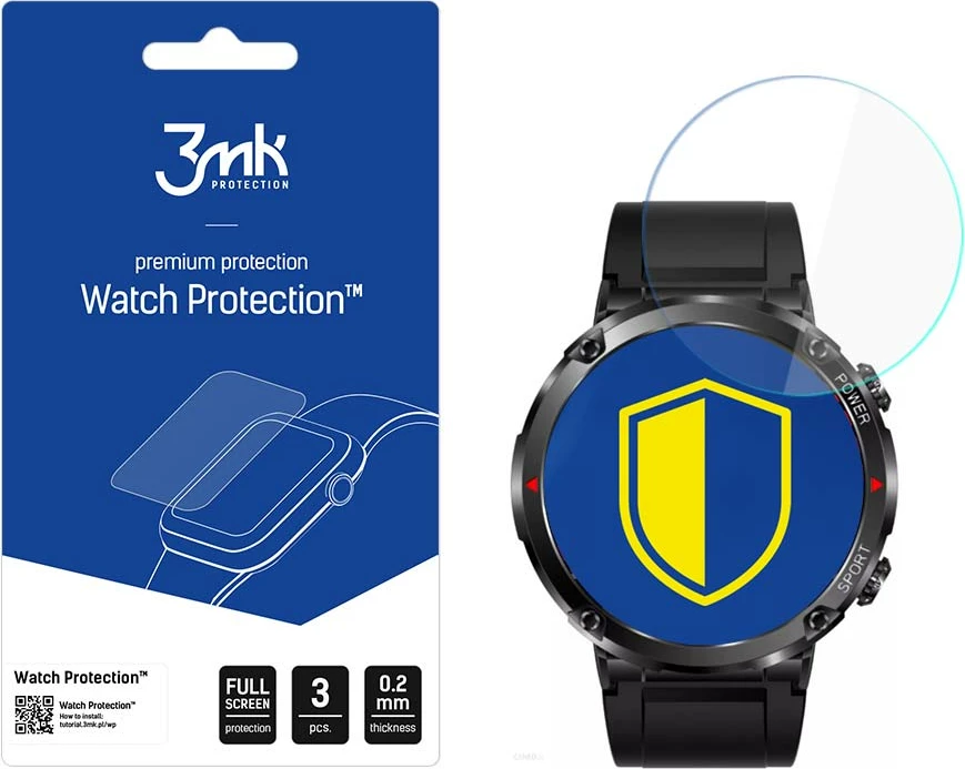Xham mbrojtës për smartwatch 3mk Protection, Rubicon RNCE96, 3 copë