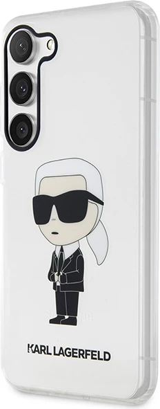 Mbështjellës Karl Lagerfeld Ikonik Karl për Samsung Galaxy S23, transparent