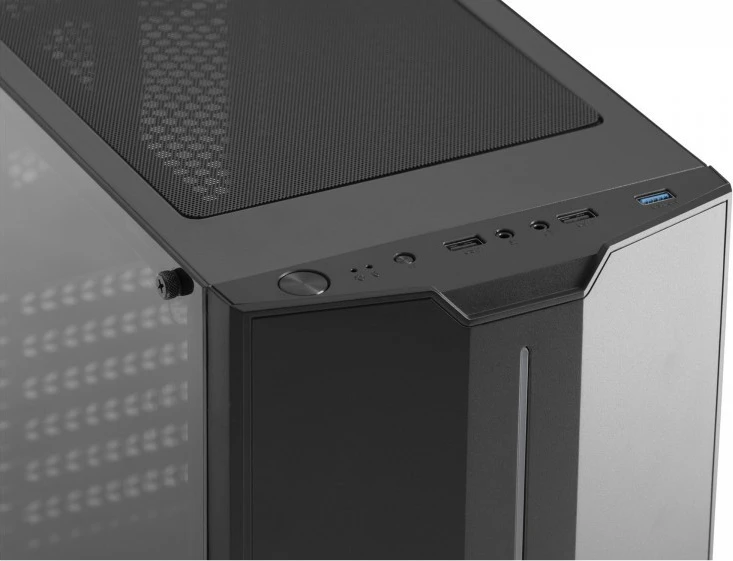 Kasë gaming MS FIGHTER V310, Midi Tower, RGB, e zezë