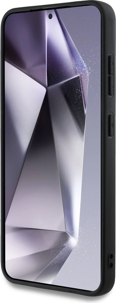 Mbështjellës BMW Leather Carbon MagSafe për Samsung Galaxy S25+, i zi