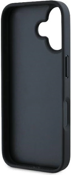 Mbështjellës Karl Lagerfeld Monogram Choupette Head Pin për iPhone 16, i zi