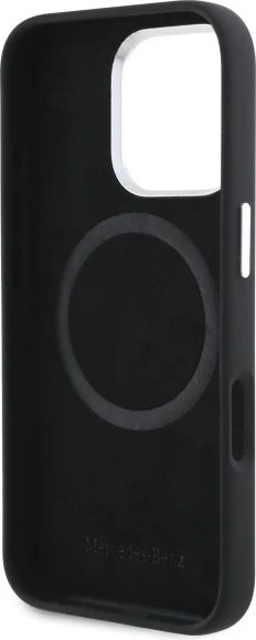 Mbështjellës Mercedes MEHMP16L23SUVSK për iPhone 16 Pro 6.3", silikon, MagSafe, zi