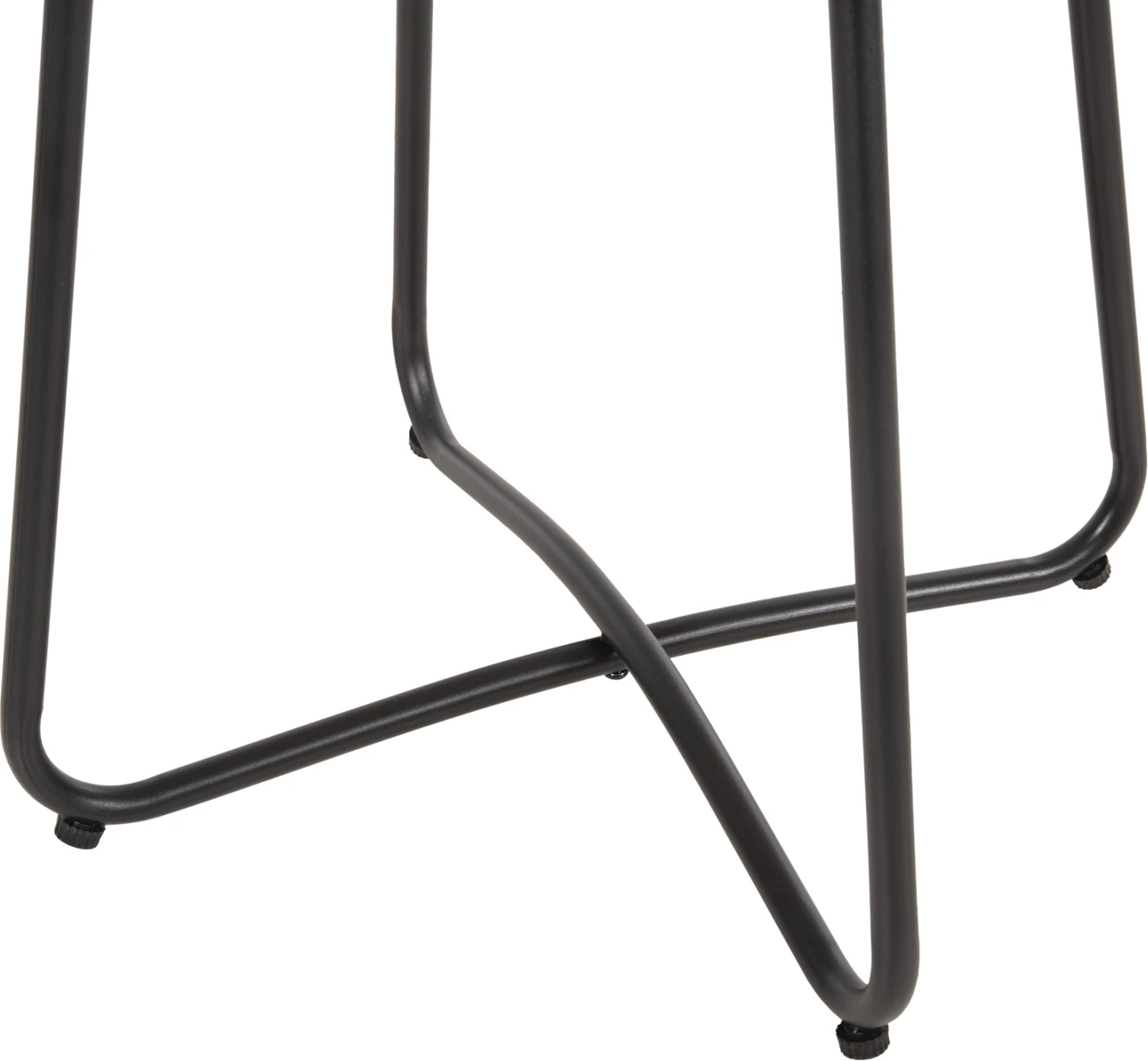 Tavolinë kafeje GERRY FH5717.11 p.e. rattan, kornizë metalike e zezë, 50x50x47,5 cm