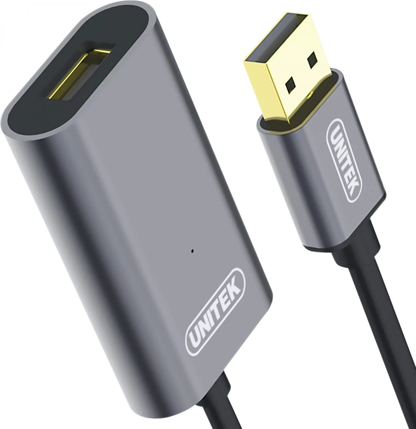 Zgjërues për USB Unitek, 5.0m, i zi