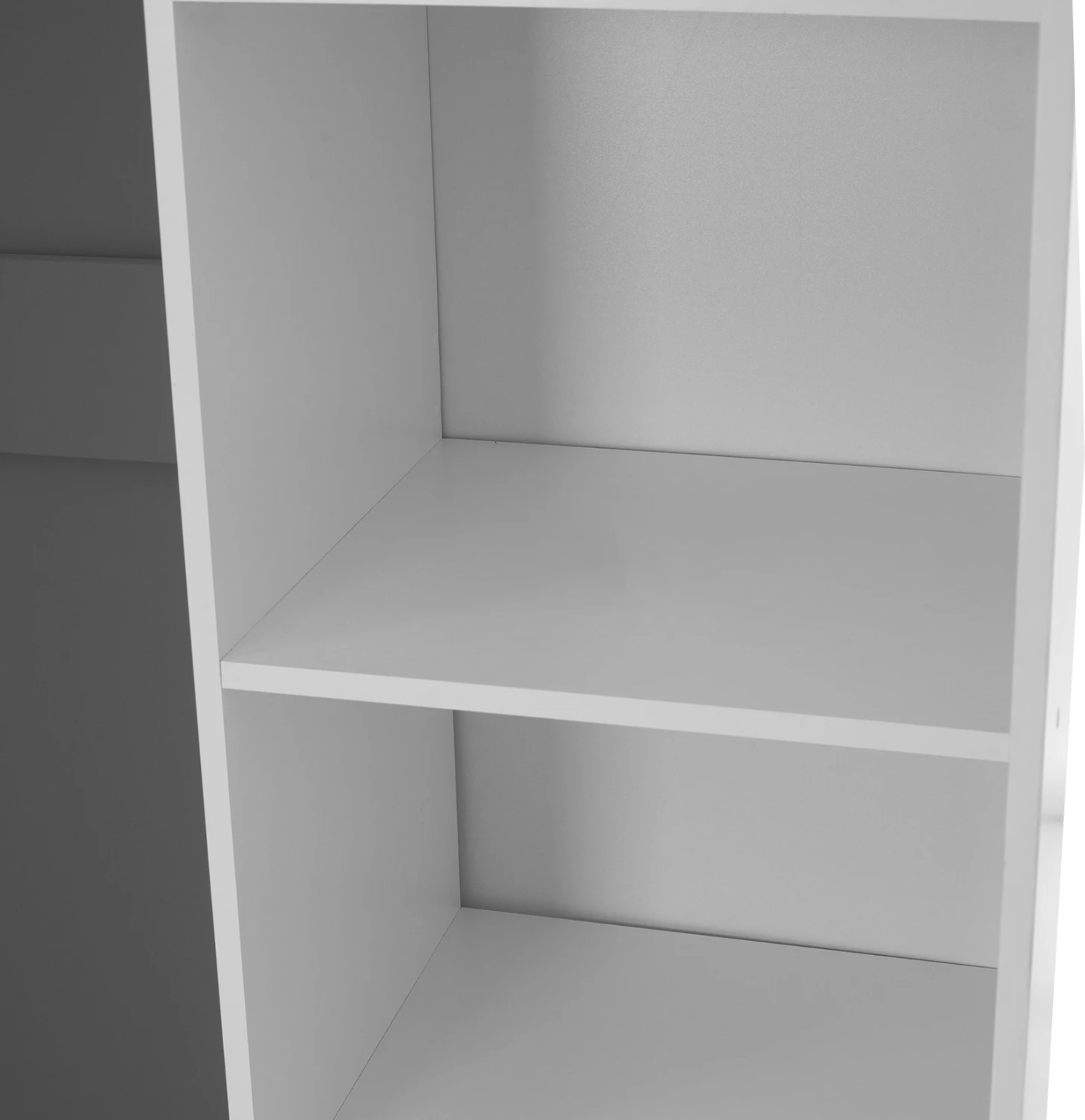 Garderobë me dyer rrëshqitëse, melaminë e bardhë, me pasqyrë, FH2435.03, 200x60x210 cm