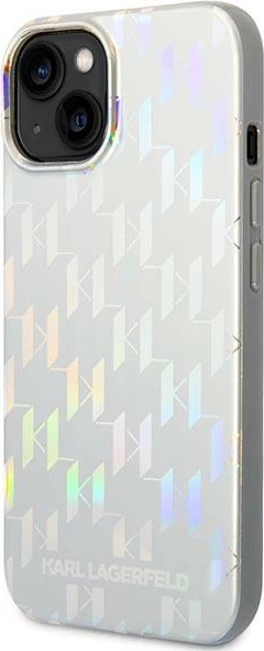 Mbështjellës Karl Lagerfeld KLHCP14MLGMMSV3 për iPhone 14 Plus 6.7", argjendtë