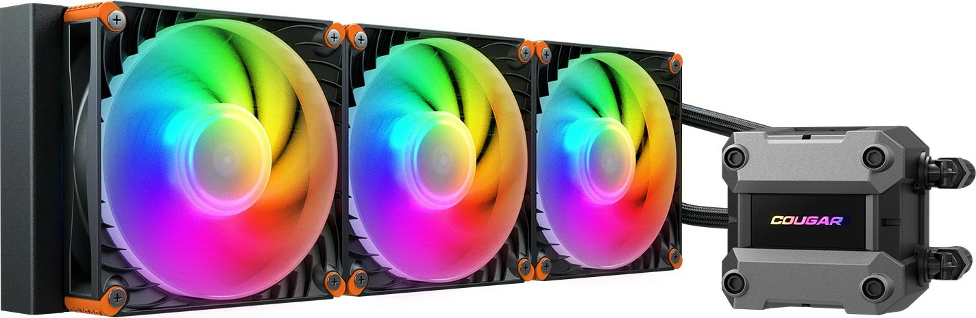 Kasë ftohëse Cougar Poseidon Ultra 360, ARGB, e zezë