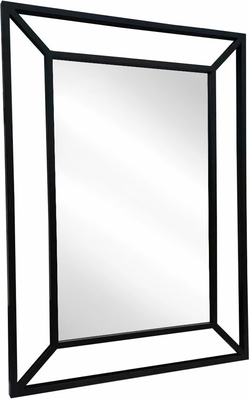 Pasqyrë varëse, ngjyrë e zezë, 80x110cm