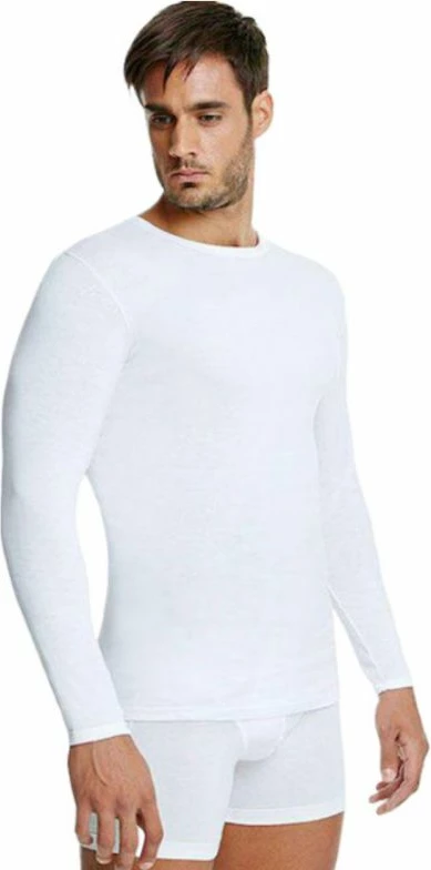 Maicë me mëngë të gjata Tommy Hilfiger për meshkuj, të bardha