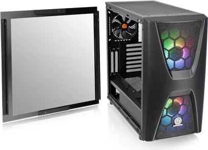 Kasë Thermaltake Commander C34 TG ARGB, Midi Tower, e zezë