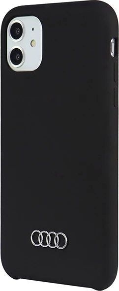 Mbështjellës Audi për iPhone 12/12 Pro 6.1", silikon, i zi
