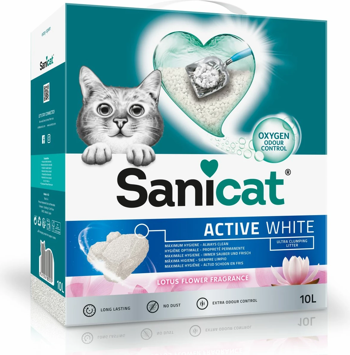 Active White Lotus Flower Cat Litter Clumping Litter