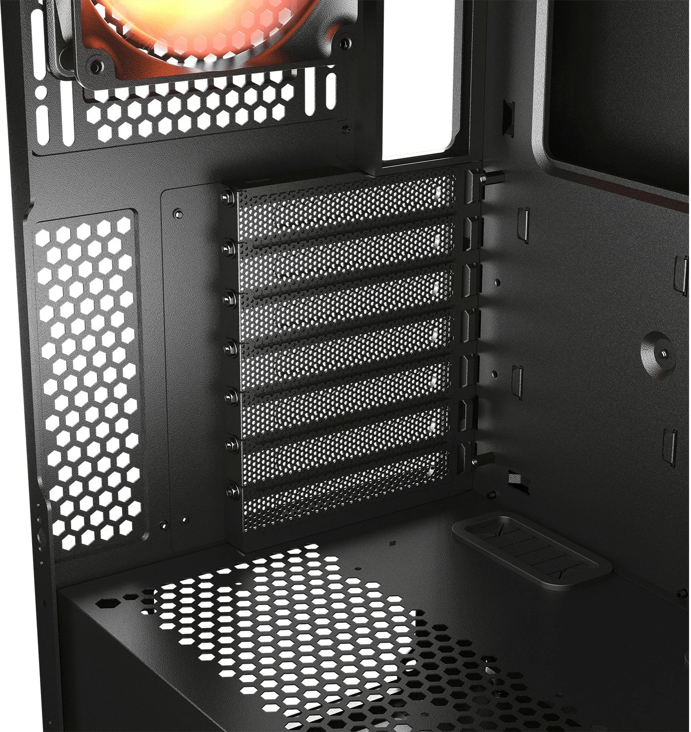 Kasë Cougar Airface ECO midi, ARGB, e zezë