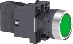 Push buton i gjelbërt 24VDC - Schneider