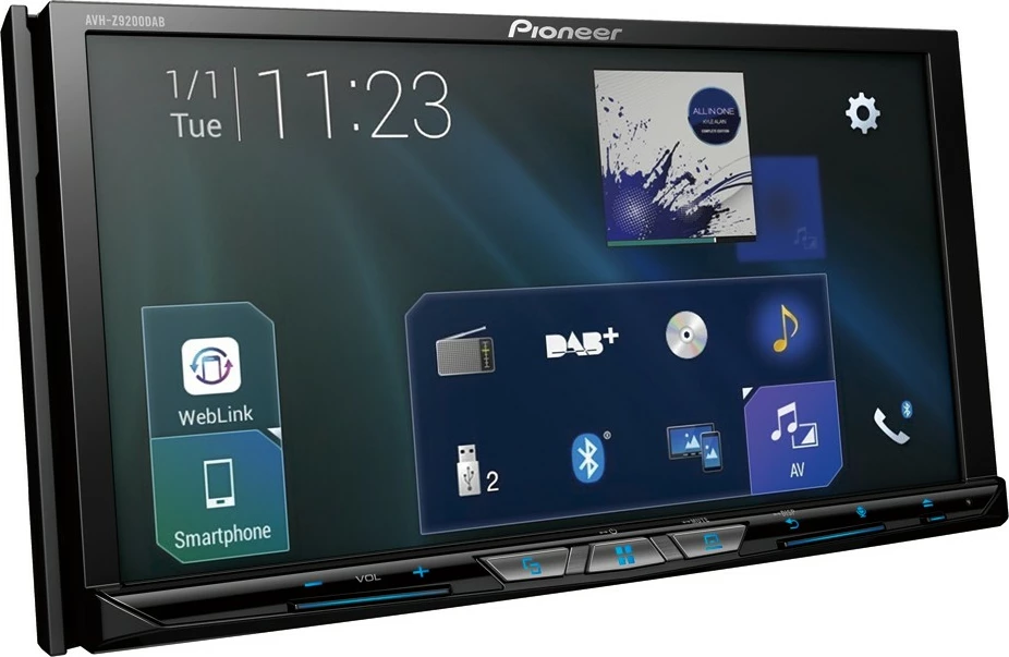 Multimedia Pioneer AVH-Z9200DAB, ekran me prekje, Android Auto, Apple CarPlay, i zi