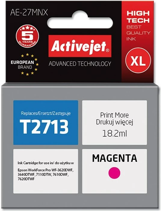 Ngjyrë zëvendësuese Activejet AE-27MNX për printer Epson, 18.2 ml