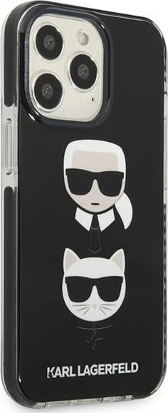 Mbështjellës Karl Lagerfeld KLHCP13LTPE2TK për iPhone 13/13 Pro 6.1", Hardcase, i zi