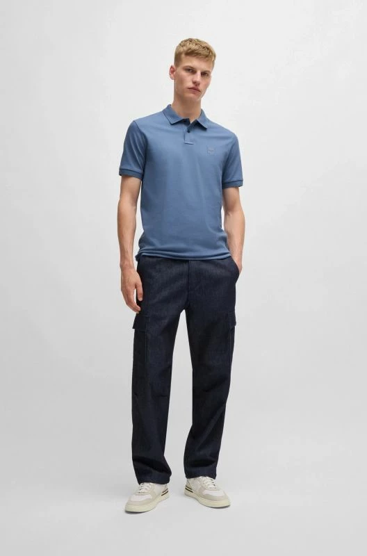 Maicë polo për meshkuj Boss, e kaltër