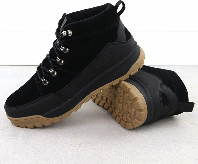 Çizme lëkure meshkuj Big Star SS174265, të zeza