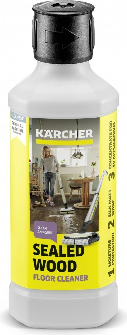 Pastrues dyshemeje Karcher RM 534, për parket të lakuar, 0.5L