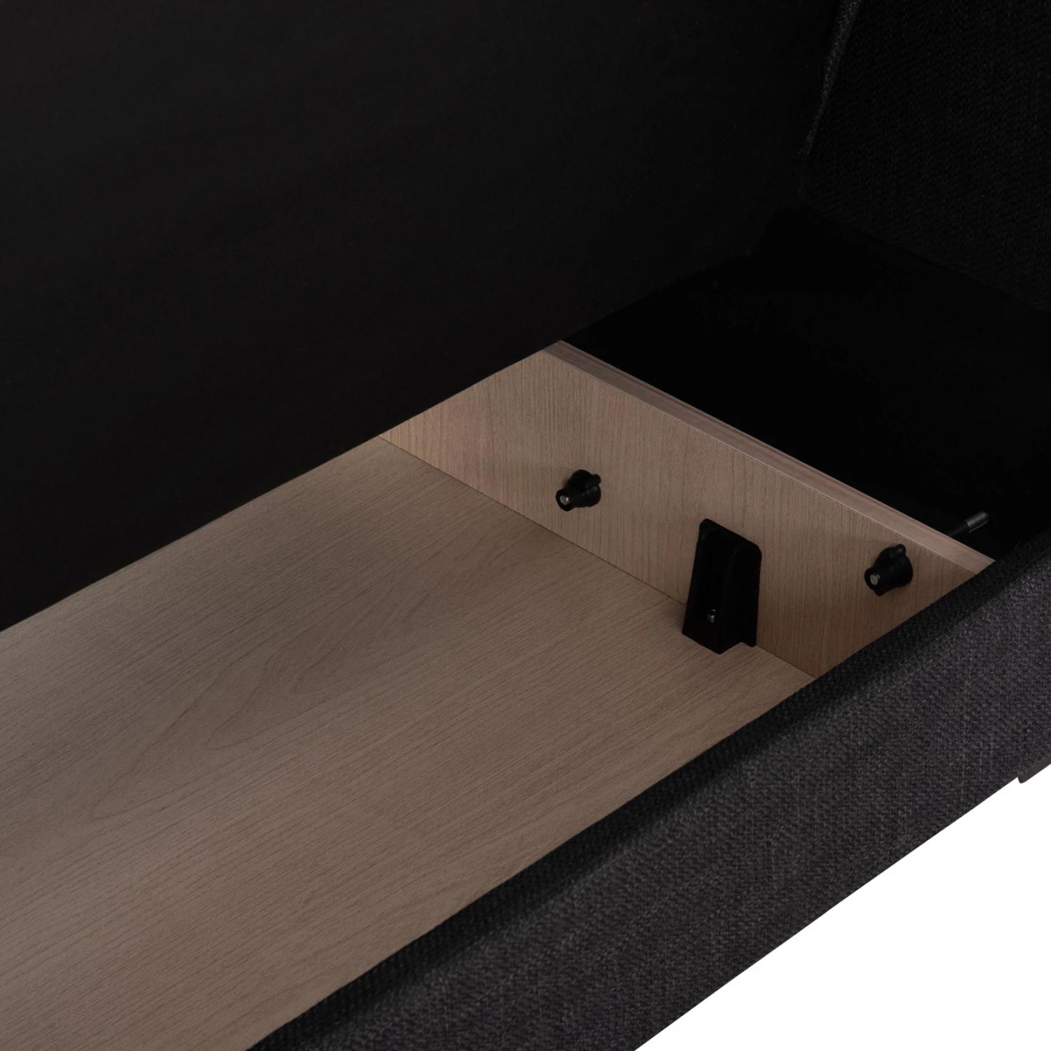 Divan-krevat dy vendësh me hapësirë për depo, ngjyrë gri, NIKKO FH3293.01, 144x75x84cm