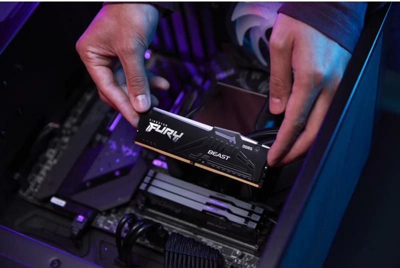 RAM Memorje, Kingston FURY Beast DDR5 RGB KF560C36BBE2AK2-32, 32GB (2x16GB) 6000MHz DIMM, RGB, Intel XMP 3.0/AMD EXPO, e zezë, set 2